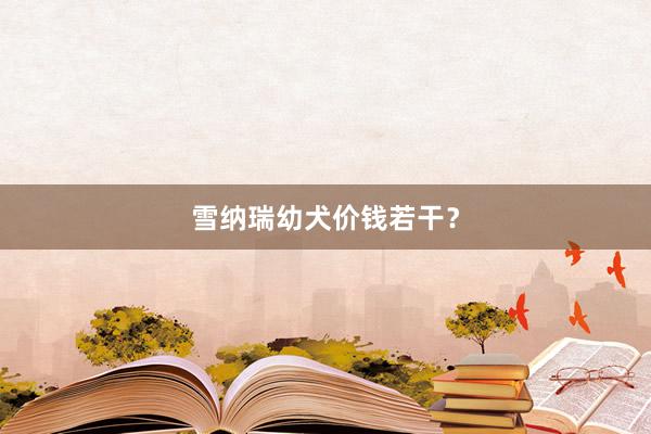 雪纳瑞幼犬价钱若干？